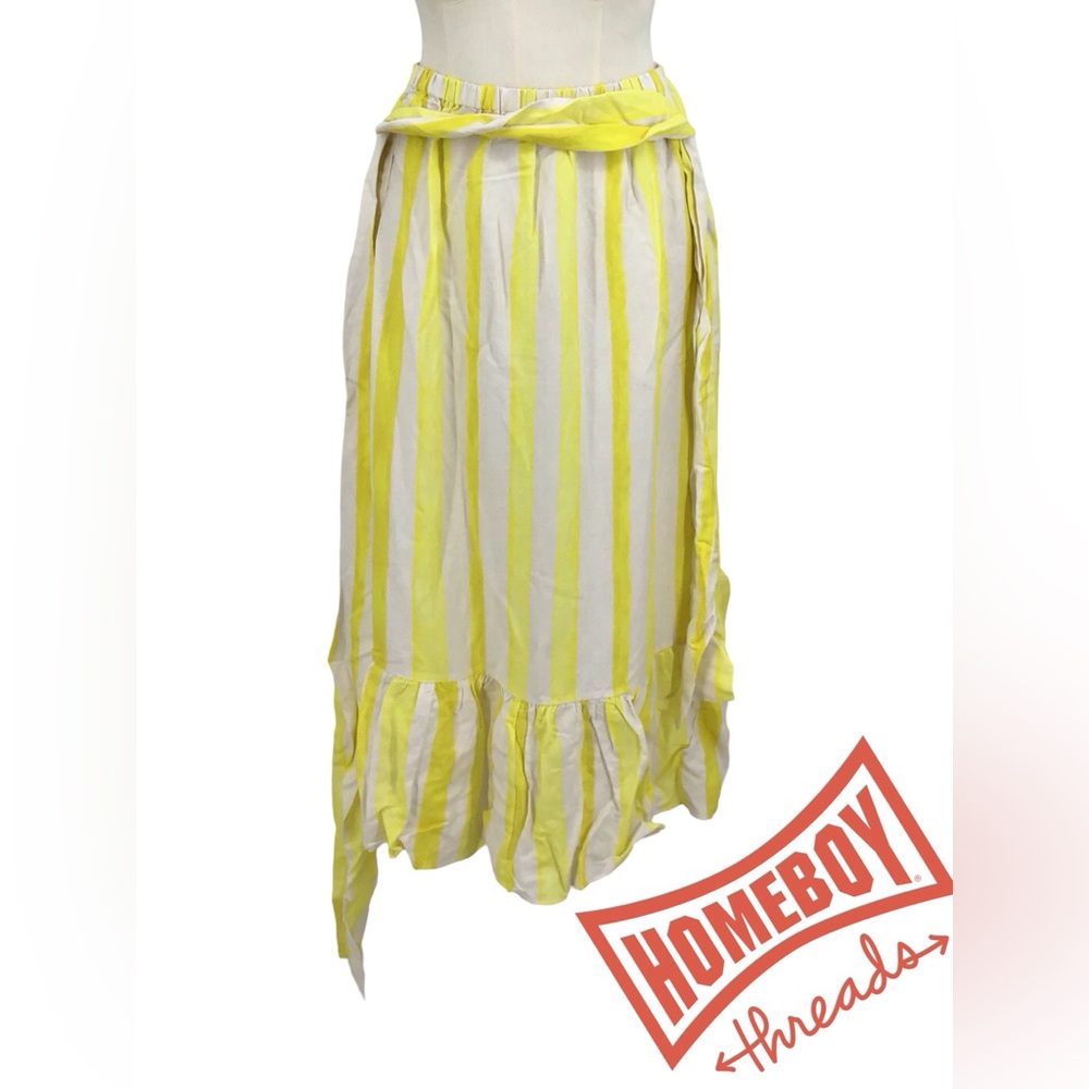 NWT Tuckernuck Yellow and White Skirt size XL - Picture 2 of 8